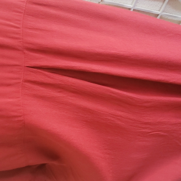 Madewell cherry red short sleeves with pockets tunic dress S - Picture 6 of 8